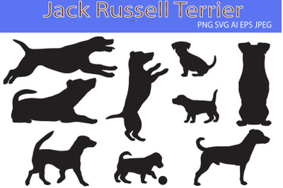 Jack Russell terrier silhouette