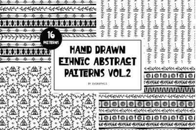 Hand Drawn Ethnic Abstract Patterns Vol. 2