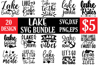 lake svg bundle