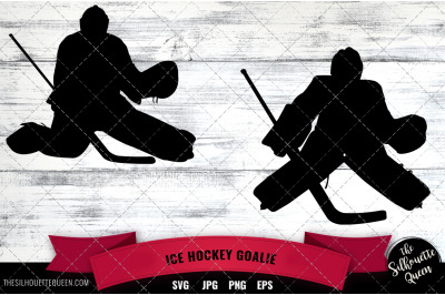 Ice Hockey Silhouette Vector