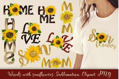 Sunflowers in words