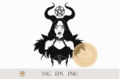 Goth svg, Witch svg, Gothic girl svg, Pagan svg, png files