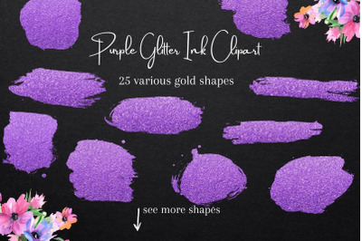 Purple Ink Design Elements