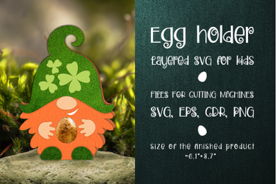 Gnome-St. Patricks Egg Holder Template