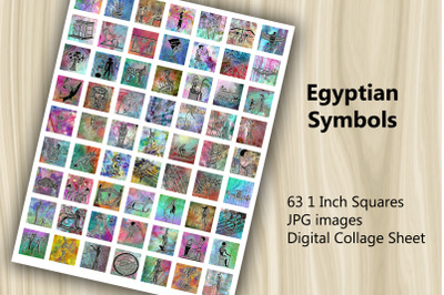 Digital Collage Sheet - Egyptian Symbols