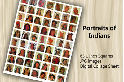 Digital Collage Sheet - Indians