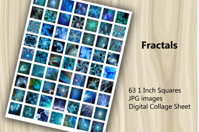 Digital Collage Sheet - Fractals