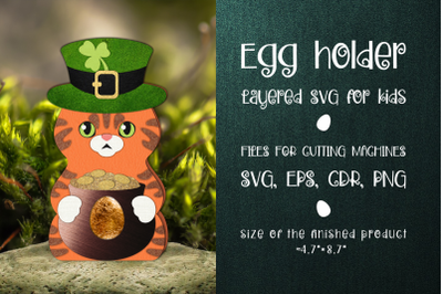 Cat-St. Patricks Egg Holder Template