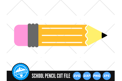 Pencil SVG | School Pencil Cut File | Teacher Clip Art