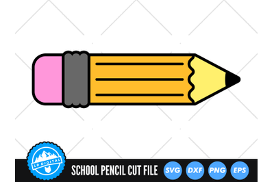 Pencil SVG | School Pencil Cut File | Teacher Clip Art