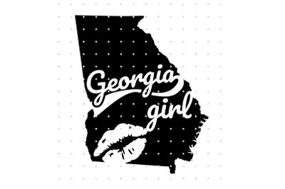 Georgia Girl SVG clipart