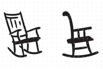 Outdoor rocking chair SVG clipart