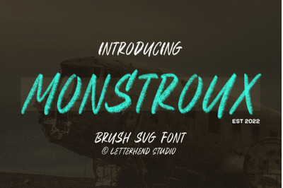 Monstroux - Brush SVG Font