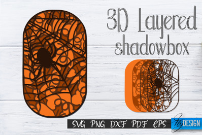 3D Layered Halloween SVG. Layered Halloween SVG Design. v.10