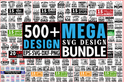 500&2B; SVG Mega Design Bundle