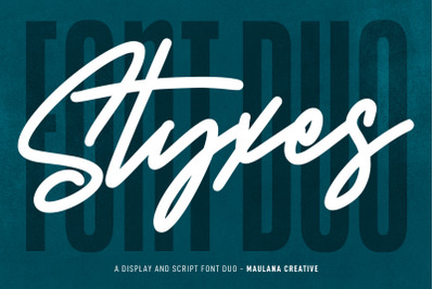 Styxes Font Duo Script Display