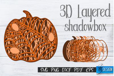 3D Layered Halloween SVG. Layered Halloween SVG Design. v.1