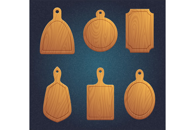 Cutting boards. Wooden plate for preparing food cutting kitchen table