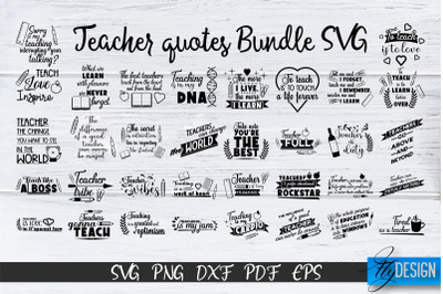 Teacher Svg Bundle. Back to school SVG. Teacher quotes vol.1