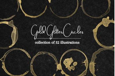 Gold Stains Clipart Collection