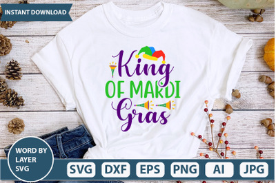 King of Mardi Gras SVG cut file