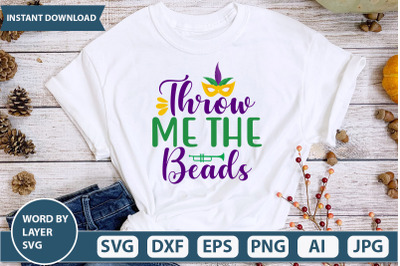 Throw Me the Beads SVG cut file