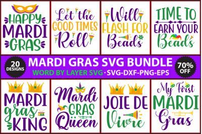 Mardi Gras SVG Bundle, Mardi Gras Svg Bundle, Fat Tuesday Carnival Svg