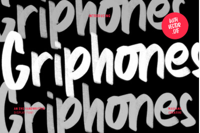 Griphones SVG Handwritten Font