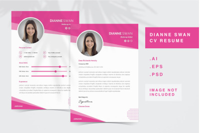 Dianne Swan - CV Resume Template