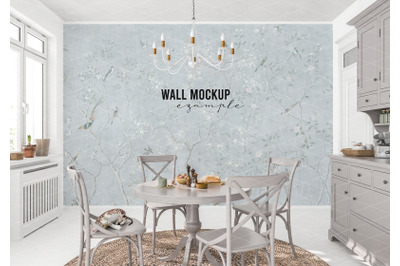 Wall mockup&2C; Wall paper mockup