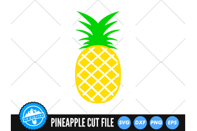 Pineapple SVG | Kawaii Fruit Cut File | Pineapple Fruit SVG