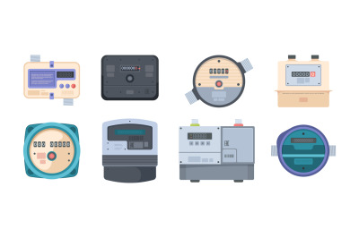 Water meters. Gas and liquids measurements control box devices counter