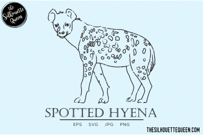 Spotted Hyena Vector