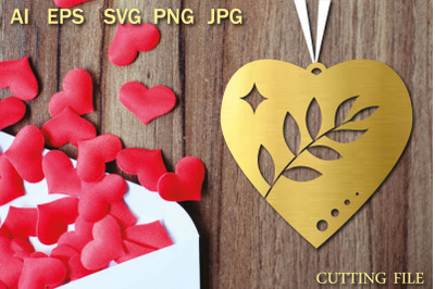 SVG heart earrings set&2C; Valentine earrings svg pattern