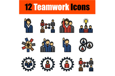 Teamwork Icon Set