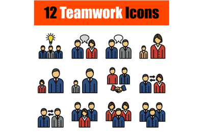 Teamwork Icon Set