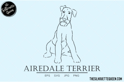 Airedale Terrier Sketch