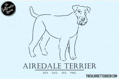 Airedale Terrier Sketch