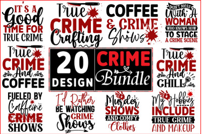Ture Crime SVG Design Bundle