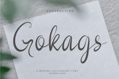 Gokags | Font Script