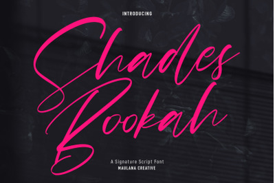 Shades Bookah Script Font