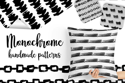 Monochrome handmade patterns
