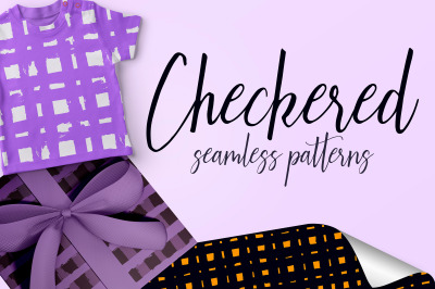 Checkered seamless patterns