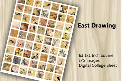 Digital Collage Sheet - East Drawing