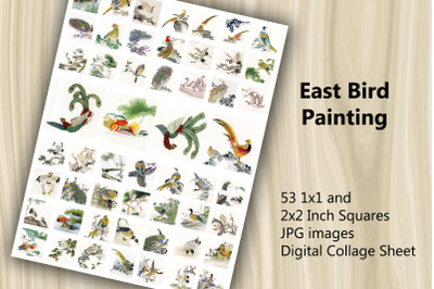 Digital Collage Sheet - East Bird