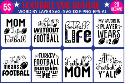 FOOTBALL SVG BUNDLE