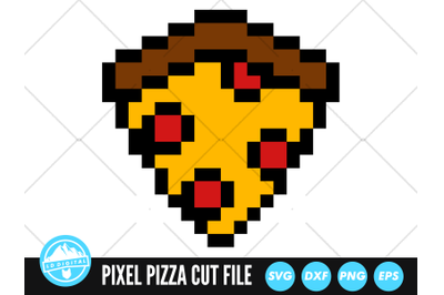 Pixel Pizza SVG | Pizza Slice Cut File | Pepperoni Pizza SVG