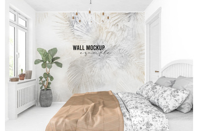 Wall mockup&2C; Wall paper mockup