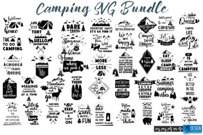 Camping Svg Bundle. Adventure SVG Bundle. Summer Travel SVG.