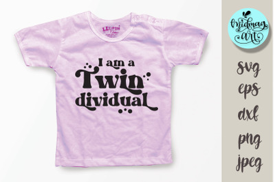 I am a twin dividual svg, funny kids svg